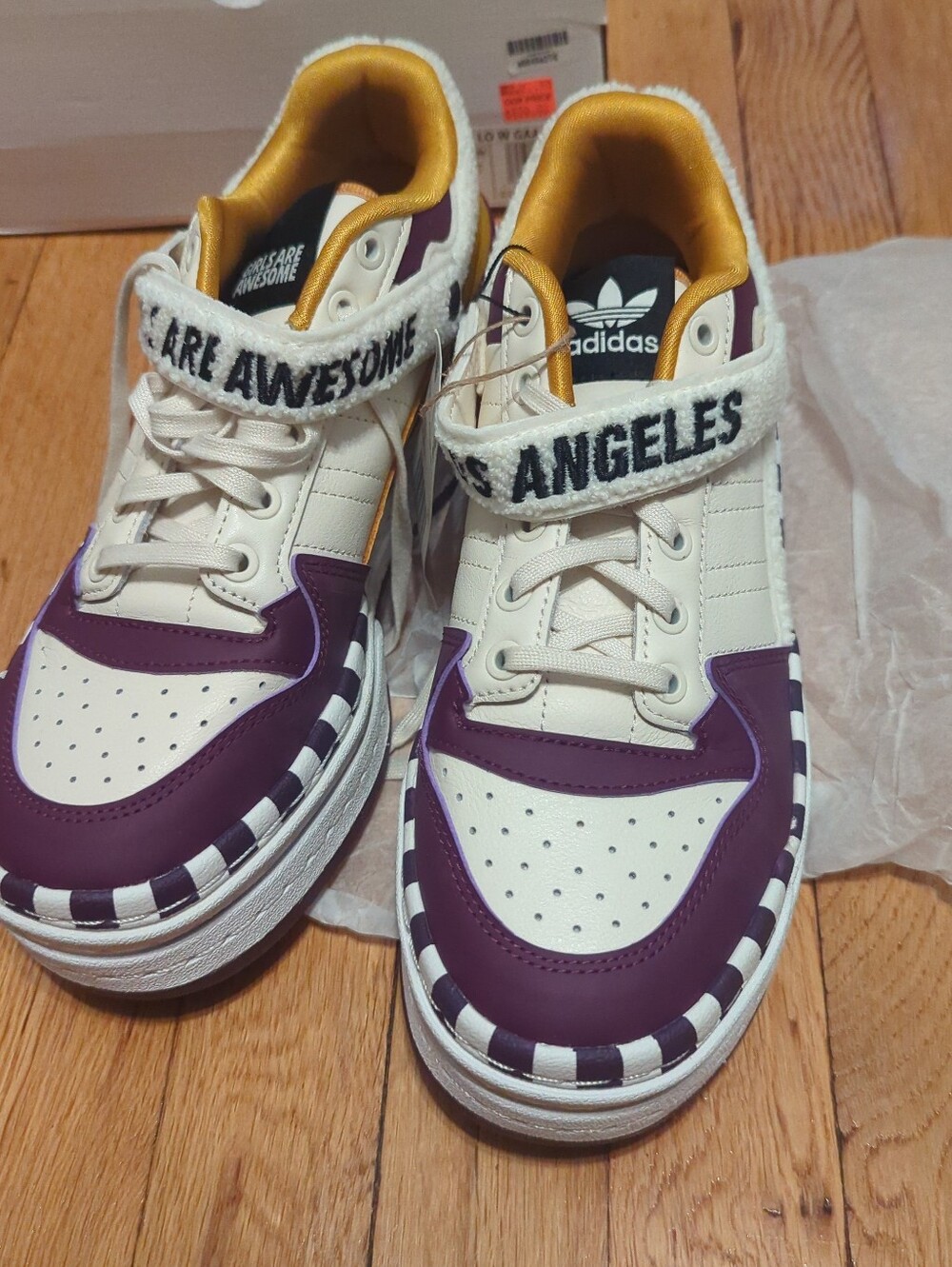 Adidas Forum Triple Platform Lo Sneakers White/Black NIB Size 10 — Streetwear